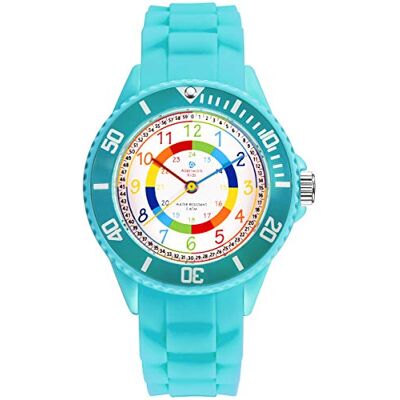 Alienwork Kids Orologio di Apprendimento Bambini Ragazzi Ragazze Tempo di Apprendimento Impermeabile 5 ATM Alienwork Kids Orologio di Apprendimento Bambini Ragazzi Ragazze Tempo di Apprendimento Impermeabile 5 ATM