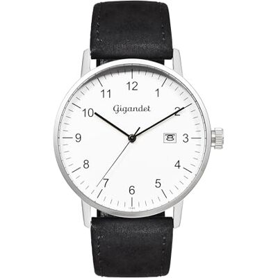 Gigandet Orologio Analogico al Quarzo Giapponese Uomo con Cinturino in Pelle Gigandet Orologio Analogico al Quarzo Giapponese Uomo con Cinturino in Pelle