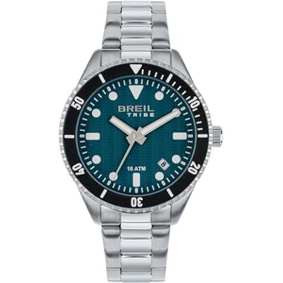 Breil , Collezione Overhand, Orologio Uomo con Bracciale in Acciaio, Resistente All'Acqua, Movimento al Quarzo, Cassa 39 mm, Chiusura con Pulsanti Breil , Collezione Overhand, Orologio Uomo con Bracciale in Acciaio, Resistente All'Acqua, Movimento al Quarzo, Cassa 39 mm, Chiusura con Pulsanti