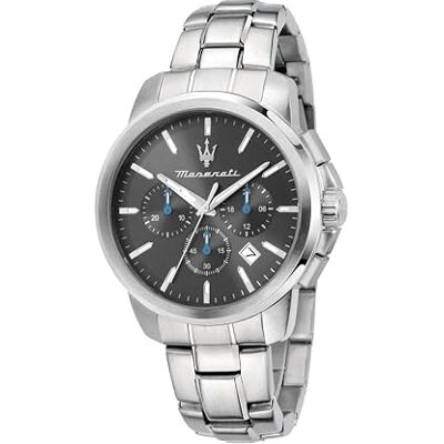 Maserati Orologio Uomo, Cronografo, Analogico, Tempo, Data, 42 mm, Collezione SUCCESSO Maserati Orologio Uomo, Cronografo, Analogico, Tempo, Data, 42 mm, Collezione SUCCESSO