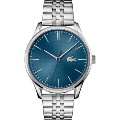 Lacoste Orologio Analogico al Quarzo da Uomo Collezione VIENNA con Cinturino in Acciaio Inossidabile Argentato Lacoste Orologio Analogico al Quarzo da Uomo Collezione VIENNA con Cinturino in Acciaio Inossidabile Argentato