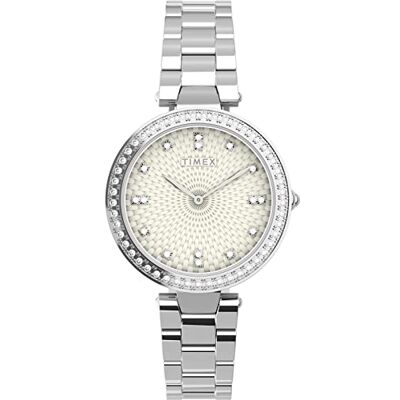 Timex Orologio Analogueico Quarzo Donna con Cinturino in Metallo Timex Orologio Analogueico Quarzo Donna con Cinturino in Metallo