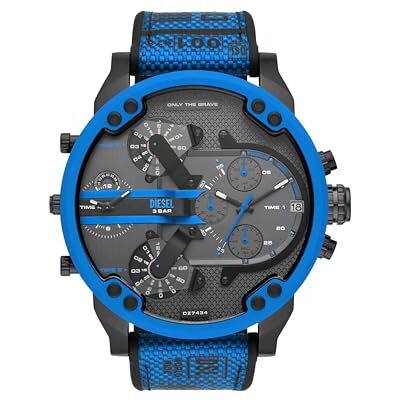Diesel Orologio Analogico al Quarzo Uomo con Cinturino in Nylon Diesel Orologio Analogico al Quarzo Uomo con Cinturino in Nylon
