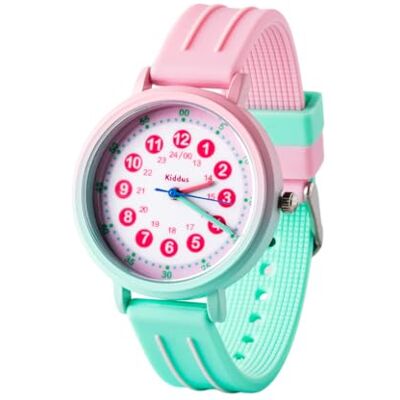 Kiddus Orologio Educativo per Bambini, Orologio da polso Analogico per Bambino e Bambina a partire da 5 Anni, Resistente all'acqua 5ATM, Primo Orologio per l'Infanzia, Regalo Bimbo Apprendimento Kiddus Orologio Educativo per Bambini, Orologio da polso Analogico per Bambino e Bambina a partire da 5 Anni, Resistente all'acqua 5ATM, Primo Orologio per l'Infanzia, Regalo Bimbo Apprendimento