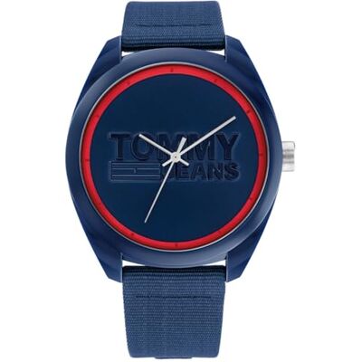 Tommy Hilfiger Orologio Analogico al Quarzo da uomo con cinturino in nylon Blu Navy Tommy Hilfiger Orologio Analogico al Quarzo da uomo con cinturino in nylon Blu Navy