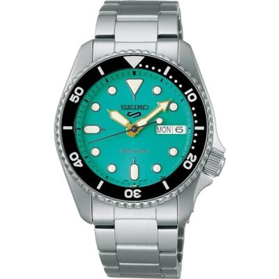 Seiko 5 sport skx 'midi' 38mm verde acqua bracciale in acciaio inossidabile Seiko 5 sport skx 'midi' 38mm verde acqua bracciale in acciaio inossidabile