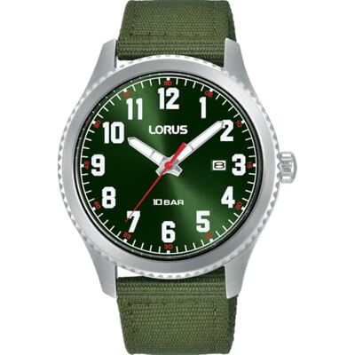 Lorus Orologio analogico da uomo con cinturino in pelle Lorus Orologio analogico da uomo con cinturino in pelle
