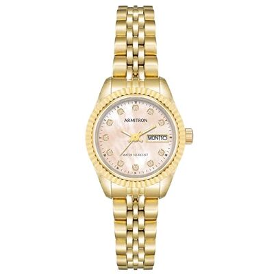 Armitron Orologio da polso da Donna, 75/2475, impreziosito da veri cristalli, funzione datario, Oro Armitron Orologio da polso da Donna, 75/2475, impreziosito da veri cristalli, funzione datario, Oro