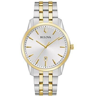 Bulova Orologio Analogueico Quarzo Uomo con Cinturino in Acciaio Inox Bulova Orologio Analogueico Quarzo Uomo con Cinturino in Acciaio Inox