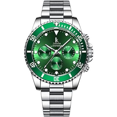 Alienwork IK Orologio Automatico Uomo Donna Classico Cinturino in Metallo Alienwork IK Orologio Automatico Uomo Donna Classico Cinturino in Metallo