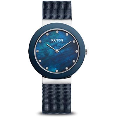BERING Donna Analogico Quarzo Ceramic Orologio con Cinturino in Acciaio inossidabile Cinturino e Vetro zaffiro BERING Donna Analogico Quarzo Ceramic Orologio con Cinturino in Acciaio inossidabile Cinturino e Vetro zaffiro