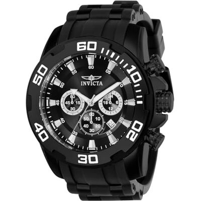 Invicta Pro Diver Orologio da Uomo in acciaio inossidabile con movimento Quarzo 50mm, Nero Invicta Pro Diver Orologio da Uomo in acciaio inossidabile con movimento Quarzo 50mm, Nero