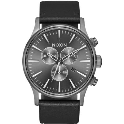 NIXON Orologio Analogueico al Quarzo Unisex-Adulto con Cinturino in Pelle NIXON Orologio Analogueico al Quarzo Unisex-Adulto con Cinturino in Pelle