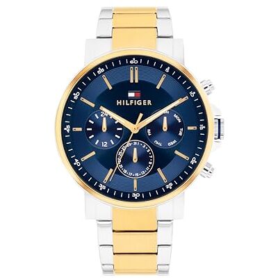 Tommy Hilfiger Orologio Analogico Multifunzione al Quarzo da Uomo con Cinturino in Acciaio Inossidabile di Colore Dorato Tommy Hilfiger Orologio Analogico Multifunzione al Quarzo da Uomo con Cinturino in Acciaio Inossidabile di Colore Dorato
