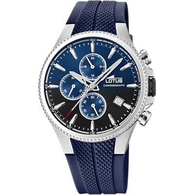 Lotus Orologio Uomo Analogico Gomma Quarzo Orologio Sportivo Uomo Cronografo Calendario Vetro Minerale Impermeabile 5 ATM 18621 Chrono Lotus Orologio Uomo Analogico Gomma Quarzo Orologio Sportivo Uomo Cronografo Calendario Vetro Minerale Impermeabile 5 ATM 18621 Chrono
