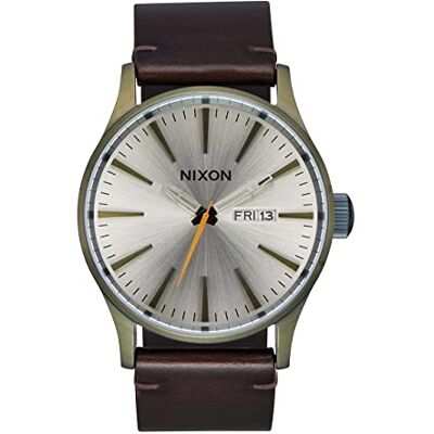 NIXON Orologio Analogueico al Quarzo Unisex-Adulto con Cinturino in Pelle NIXON Orologio Analogueico al Quarzo Unisex-Adulto con Cinturino in Pelle