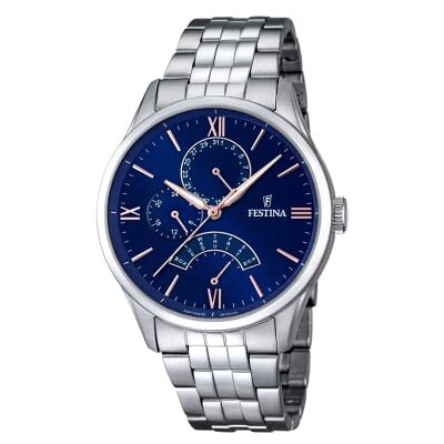 Festina Orologio Uomo Analogico in Acciaio Inossidabile 316l Argentato Festina Orologio Uomo Analogico in Acciaio Inossidabile 316l Argentato