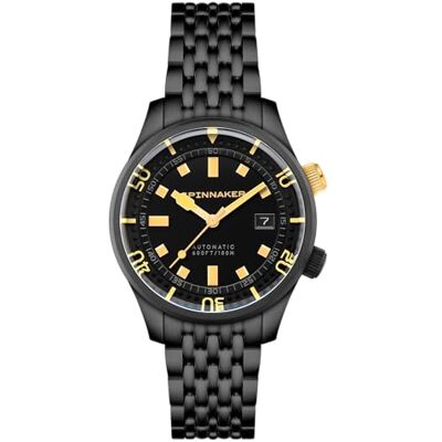 Spinnaker Bradner Orologio da uomo 42 mm automatico a 3 lancette con cinturino in vera pelle o acciaio inossidabile SP-5062 Spinnaker Bradner Orologio da uomo 42 mm automatico a 3 lancette con cinturino in vera pelle o acciaio inossidabile SP-5062