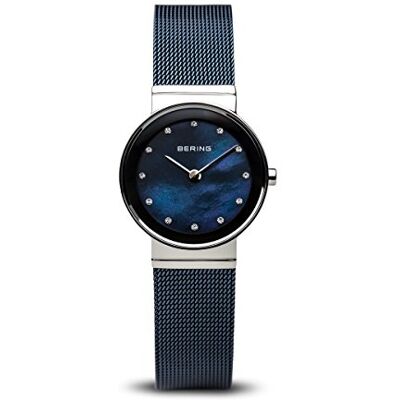BERING Donna Analogico Quarzo Classic Orologio con Cinturino in Acciaio inossidabile Cinturino e Vetro zaffiro BERING Donna Analogico Quarzo Classic Orologio con Cinturino in Acciaio inossidabile Cinturino e Vetro zaffiro