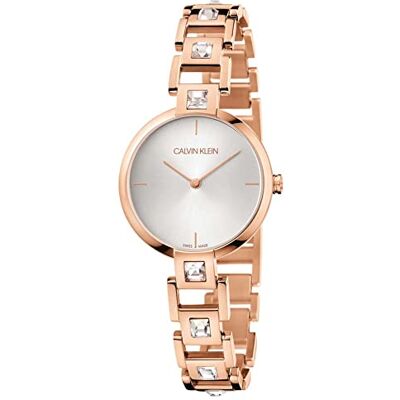 Calvin Klein Mesmerize Orologio da polso female al quarzo moda cinturino in acciaio inox oro cassa in acciaio inox display analogico grigio Calvin Klein Mesmerize Orologio da polso female al quarzo moda cinturino in acciaio inox oro cassa in acciaio inox display analogico grigio