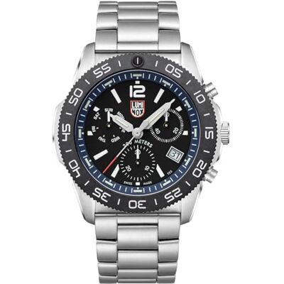 Luminox Orologio analogico al quarzo da uomo con cinturino in acciaio inox , Nero, Moderno Luminox Orologio analogico al quarzo da uomo con cinturino in acciaio inox , Nero, Moderno