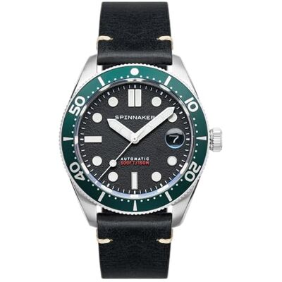 Spinnaker Croft Mid Size Orologio da uomo automatico da 40 mm con cinturino in pelle o acciaio inossidabile SP-5100 Spinnaker Croft Mid Size Orologio da uomo automatico da 40 mm con cinturino in pelle o acciaio inossidabile SP-5100