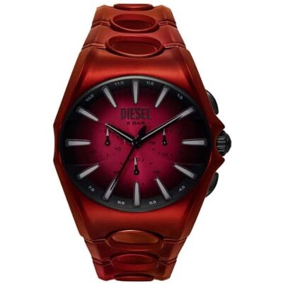 Diesel D Curve Orologio Uomo, Movimento Cronografo al Quarzo con cinturino in acciaio inossidabile pelle o silicone Diesel D Curve Orologio Uomo, Movimento Cronografo al Quarzo con cinturino in acciaio inossidabile pelle o silicone