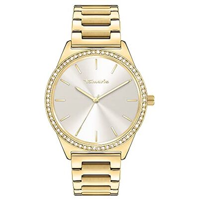 Tamaris orologio da donna Grande, Sportiva-Elegante orologio da polso 38mm, Band in acciaio inossidabile, Zirkoniasteine, MOP/Perlmutt, argento, Rold, Oro rosa, 3 ATM Wasserdicht Tamaris orologio da donna Grande, Sportiva-Elegante orologio da polso 38mm, Band in acciaio inossidabile, Zirkoniasteine, MOP/Perlmutt, argento, Rold, Oro rosa, 3 ATM Wasserdicht