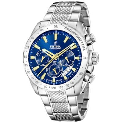 Festina Orologio Uomo in Acciaio Inossidabile 316l Argentato F20668/2 Festina Orologio Uomo in Acciaio Inossidabile 316l Argentato F20668/2