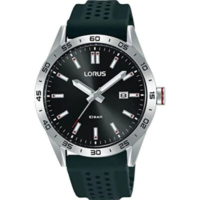 Lorus Orologio Analogico al Quarzo Uomo con Cinturino in Silicone Lorus Orologio Analogico al Quarzo Uomo con Cinturino in Silicone