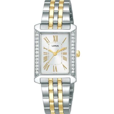 Lorus Orologio da donna classico acciaio inossidabile argento-oro Lorus Orologio da donna classico acciaio inossidabile argento-oro