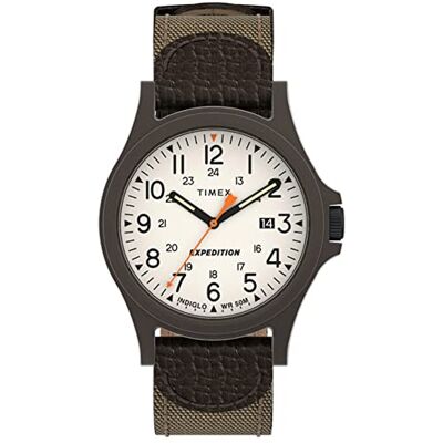 Timex Expedition Acadia Orologio da uomo con cinturino in pelle, 40 mm Timex Expedition Acadia Orologio da uomo con cinturino in pelle, 40 mm
