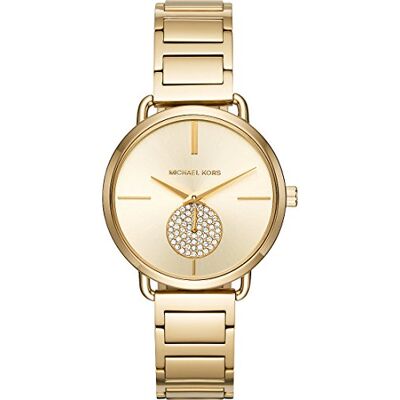 Michael Kors Orologio Portia da donna, Movimento al quarzo multifunzione con cinturino in acciaio inossidabile Michael Kors Orologio Portia da donna, Movimento al quarzo multifunzione con cinturino in acciaio inossidabile