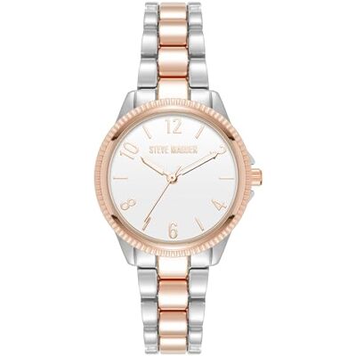 Steve Madden Orologio da donna, Bianco/Bicolore Steve Madden Orologio da donna, Bianco/Bicolore