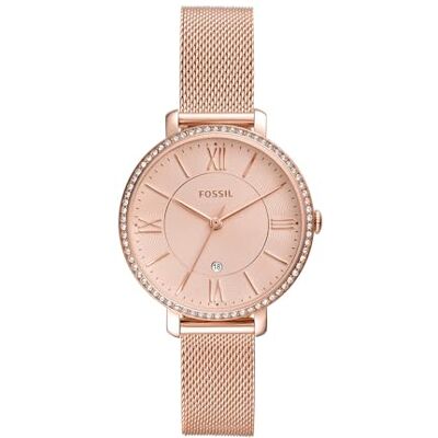 Fossil Orologio Jacqueline per donna, Movimento al quarzo a tre lancette con cinturino in acciaio inossidabile Fossil Orologio Jacqueline per donna, Movimento al quarzo a tre lancette con cinturino in acciaio inossidabile