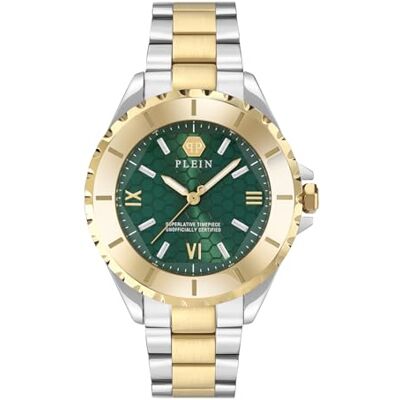 Philipp Plein Orologio Analogico al Quarzo da Donna con Cinturino in Acciaio Inossidabile Philipp Plein Orologio Analogico al Quarzo da Donna con Cinturino in Acciaio Inossidabile