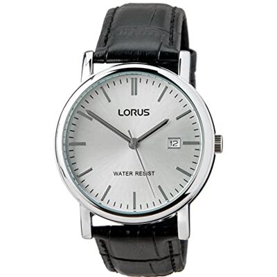 Lorus Orologio analogico al quarzo da donna con cinturino in pelle Lorus Orologio analogico al quarzo da donna con cinturino in pelle