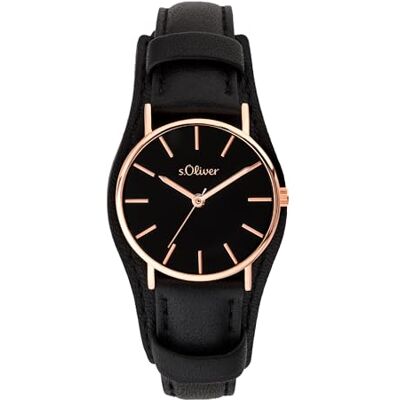 s.Oliver Orologio da donna rotondo oro 30 mm elegante orologio da donna in metallo con movimento al quarzo impermeabile 3 ATM antigraffio s.Oliver Orologio da donna rotondo oro 30 mm elegante orologio da donna in metallo con movimento al quarzo impermeabile 3 ATM antigraffio