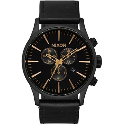 NIXON Orologio Analogueico Quarzo Uomo con Cinturino in Pelle NIXON Orologio Analogueico Quarzo Uomo con Cinturino in Pelle