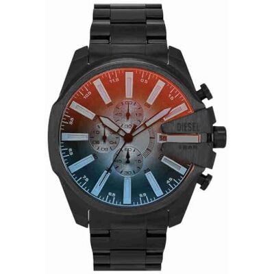 Diesel Uomo Mega Chief Slim, orologio cronografo con cinturino in acciaio inox o in pelle Diesel Uomo Mega Chief Slim, orologio cronografo con cinturino in acciaio inox o in pelle