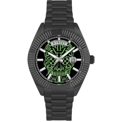 Philipp Plein Orologio analogico al quarzo da uomo DATE SUPERLATIVE GENT acciaio inossidabile Philipp Plein Orologio analogico al quarzo da uomo DATE SUPERLATIVE GENT acciaio inossidabile