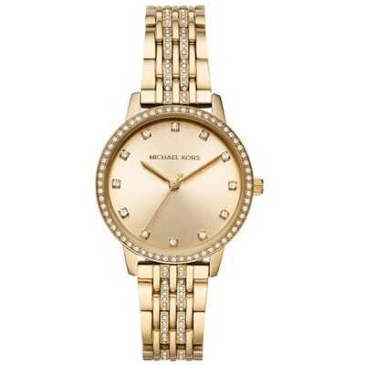 Michael Kors Orologio Melissa da donna, Movimento al quarzo a tre lancette con cinturino in acciaio inossidabile Michael Kors Orologio Melissa da donna, Movimento al quarzo a tre lancette con cinturino in acciaio inossidabile