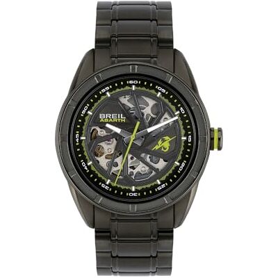 Breil Orologio UOMO ABARTH quadrante MONO-COLORE NERO movimento SOLO TEMPO AUTOMATICO e BRACCIALE ACCIAIO COLORATO GRIGIO Breil Orologio UOMO ABARTH quadrante MONO-COLORE NERO movimento SOLO TEMPO AUTOMATICO e BRACCIALE ACCIAIO COLORATO GRIGIO