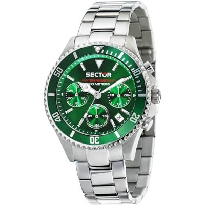 Orologio da uomo, Collezione Sector 230, movimento al quarzo, cronografo, in acciaio Orologio da uomo, Collezione Sector 230, movimento al quarzo, cronografo, in acciaio