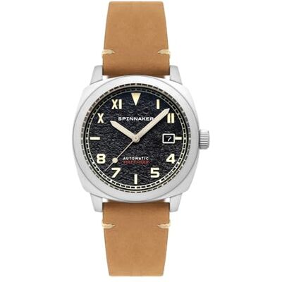 Spinnaker Hull California Orologio da uomo 42 mm automatico a 3 lancette con cinturino in vera pelle SP-5071 Spinnaker Hull California Orologio da uomo 42 mm automatico a 3 lancette con cinturino in vera pelle SP-5071