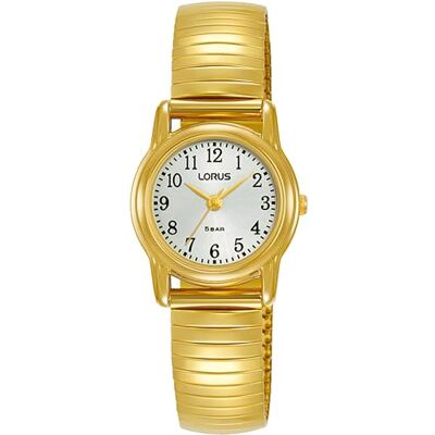 Lorus Orologio da donna al quarzo placcato oro con cinturino in metallo, Oro Lorus Orologio da donna al quarzo placcato oro con cinturino in metallo, Oro