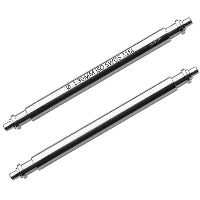 masar Premium Ø 1,0mm / 1,2mm / 1,3mm – Barre a Molla, Perni per Cinturino Orologio/Spring Bar Pi for Watch Strap – (Dimensione = Larghezza Anse) – Acciaio Inossidabile 316L – 2 Pcs masar Premium Ø 1,0mm / 1,2mm / 1,3mm – Barre a Molla, Perni per Cinturino Orologio/Spring Bar Pi for Watch Strap – (Dimensione = Larghezza Anse) – Acciaio Inossidabile 316L – 2 Pcs