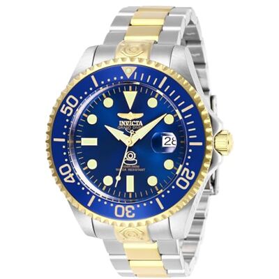 Invicta Grand Diver Orologio da Uomo in Acciaio Inossidabile con Movimento Automatico, Bicolore/Blu 47 mm Invicta Grand Diver Orologio da Uomo in Acciaio Inossidabile con Movimento Automatico, Bicolore/Blu 47 mm
