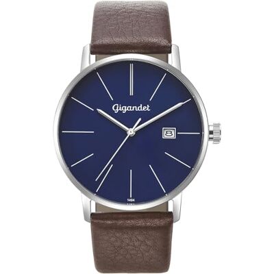 Gigandet Orologio Analogico al Quarzo Giapponese Uomo con Cinturino in Pelle Gigandet Orologio Analogico al Quarzo Giapponese Uomo con Cinturino in Pelle