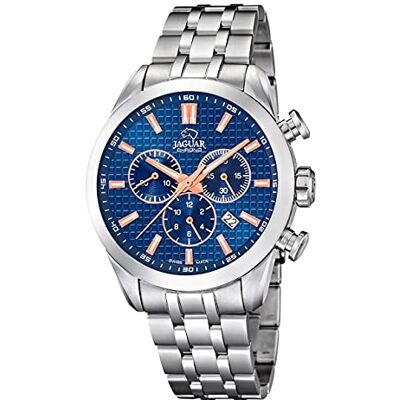 JAGUAR Orologio modello della collezione ACAMAR, cassa 43 mm blu con cinturino in acciaio da uomo JAGUAR Orologio modello della collezione ACAMAR, cassa 43 mm blu con cinturino in acciaio da uomo
